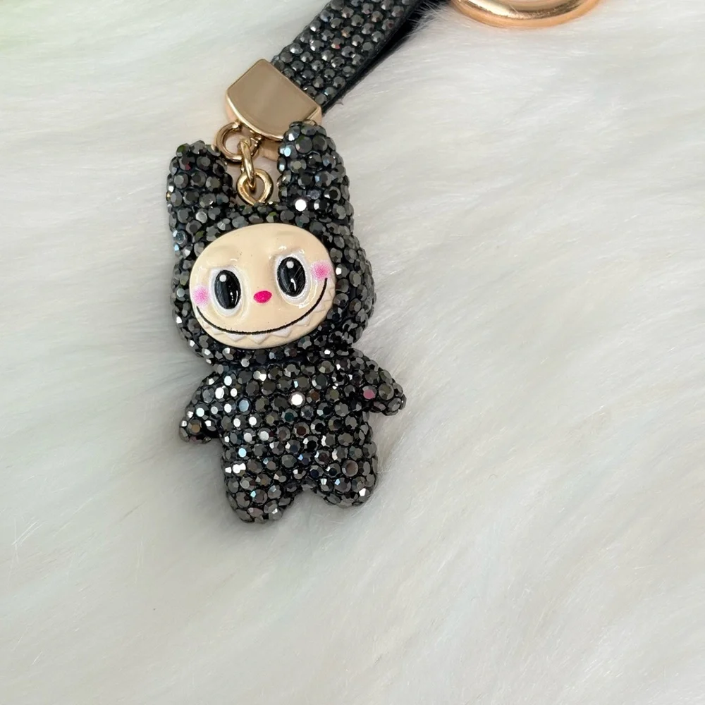 Sparkling Black Character Keychain/Bag‎ Charm